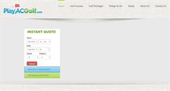 Desktop Screenshot of playacgolf.com