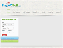 Tablet Screenshot of playacgolf.com